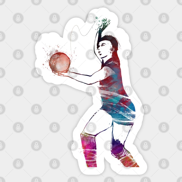 Volleyball sport art #volleyball Sticker by JBJart